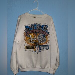Vintage Cowboys vs Packers crewneck